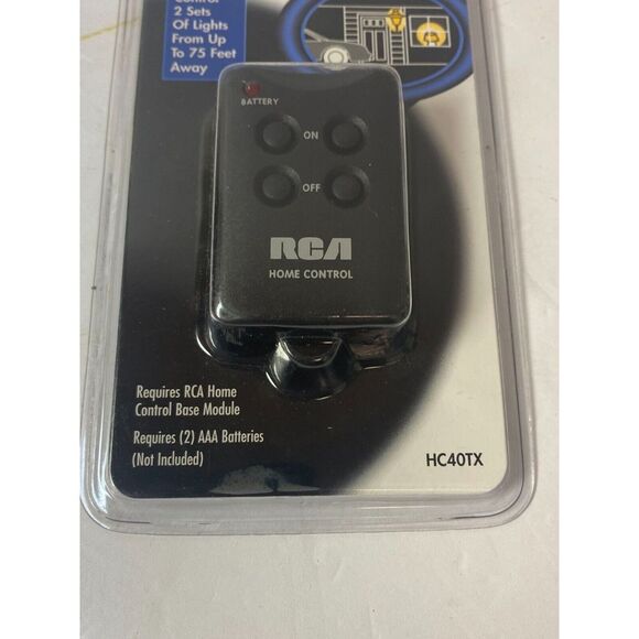 RCA Home Control Key-Chain Remote Infrared Black HC40TX 10 Meters Range NOS new - Picture 2 of 6